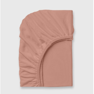 Чаршаф с ластик Нова 120х200 см. - Праскова 